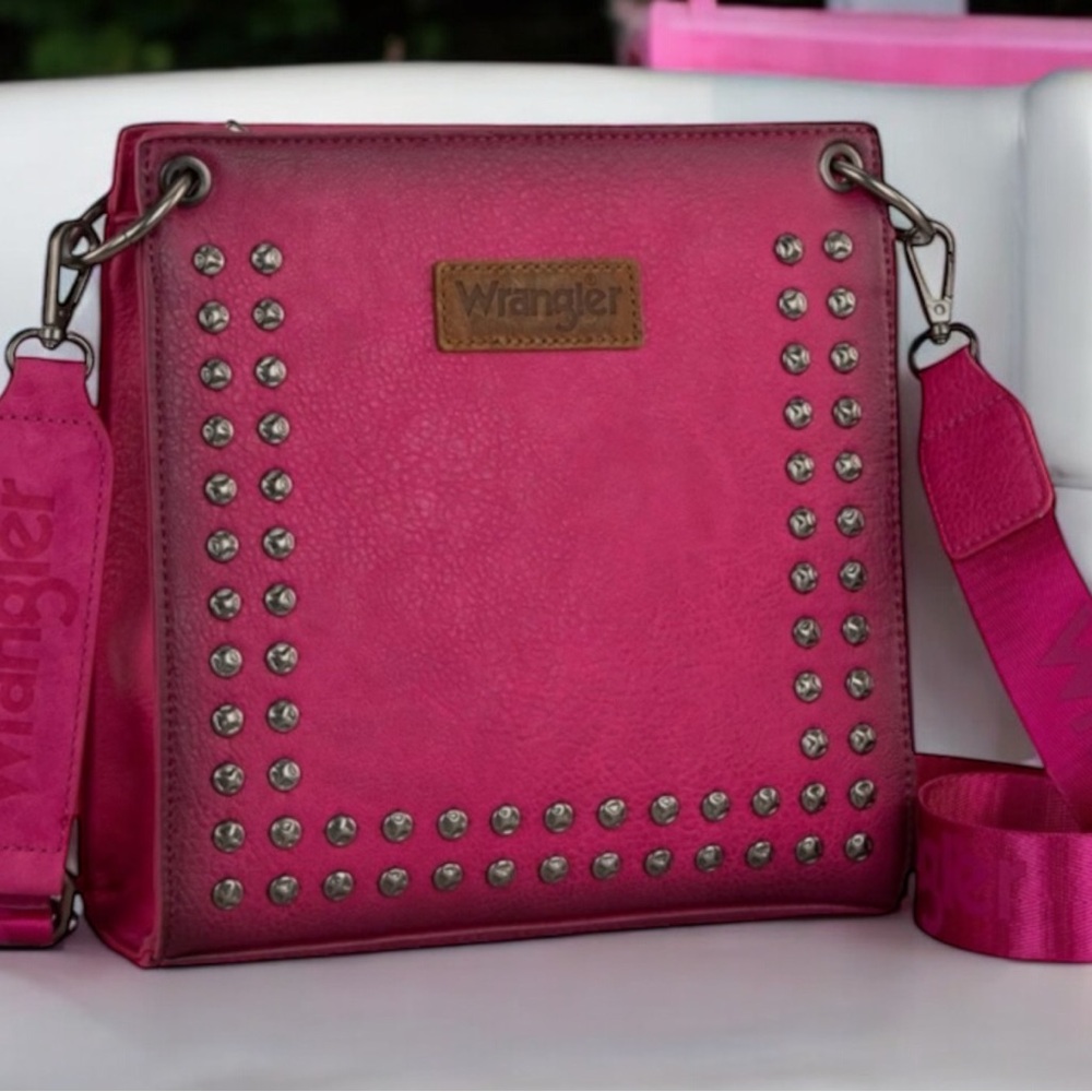 Wrangler Pink Studded Women's Bag